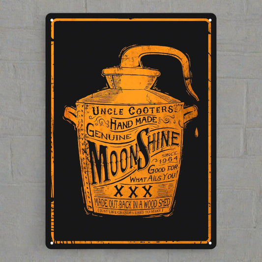 Rivers Edge Products Rivers Edge Products - Tin Sign 12in x 17in-Moon Shine