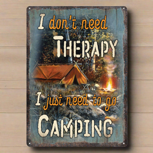 Rivers Edge Products Rivers Edge Products - Tin Sign 12in x 17in-Therapy Camping
