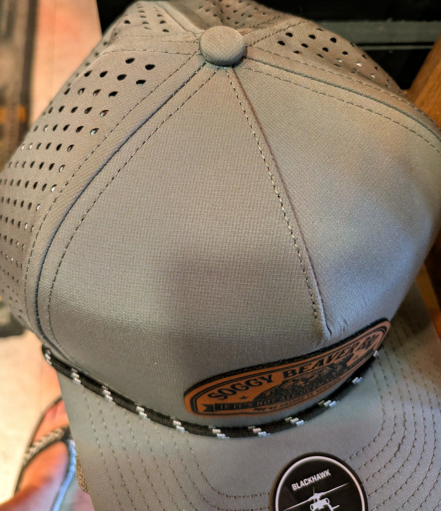 Soggy Beaver BBQ - Snapback Hat - Premium - High Quality - Blackhawk