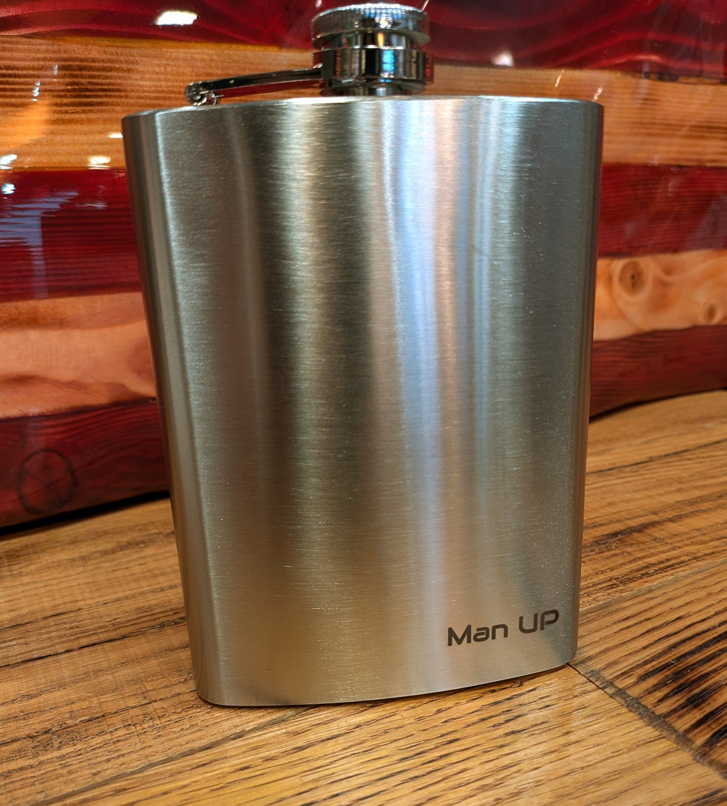 Stainless Steel Flask - Man Up