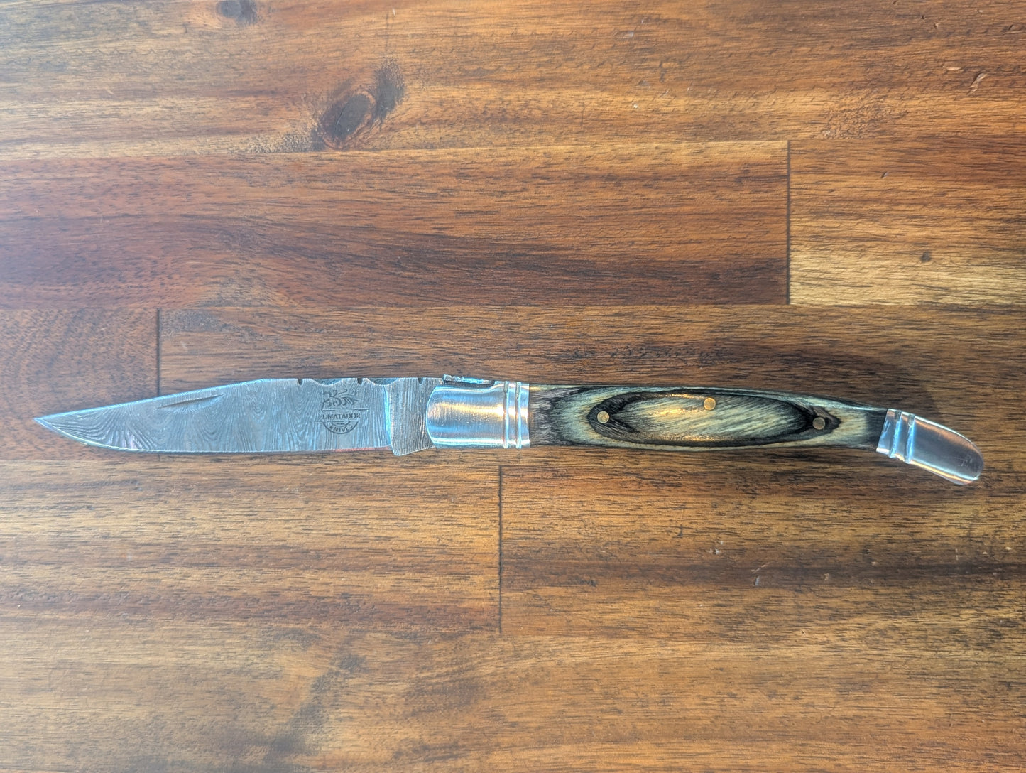 Slim Folder Pocket Knife (Lt./Dk. Wood) - El Matador
