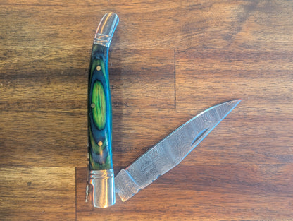 Slim Folder Pocket Knife (Green/Yellow) - El Matador