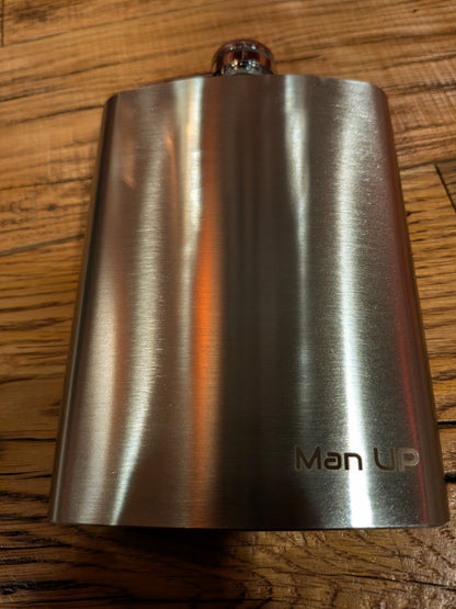 Stainless Steel Flask - Man Up