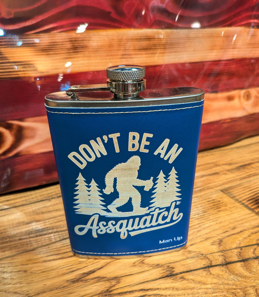 Don't be an Assquatch Flask