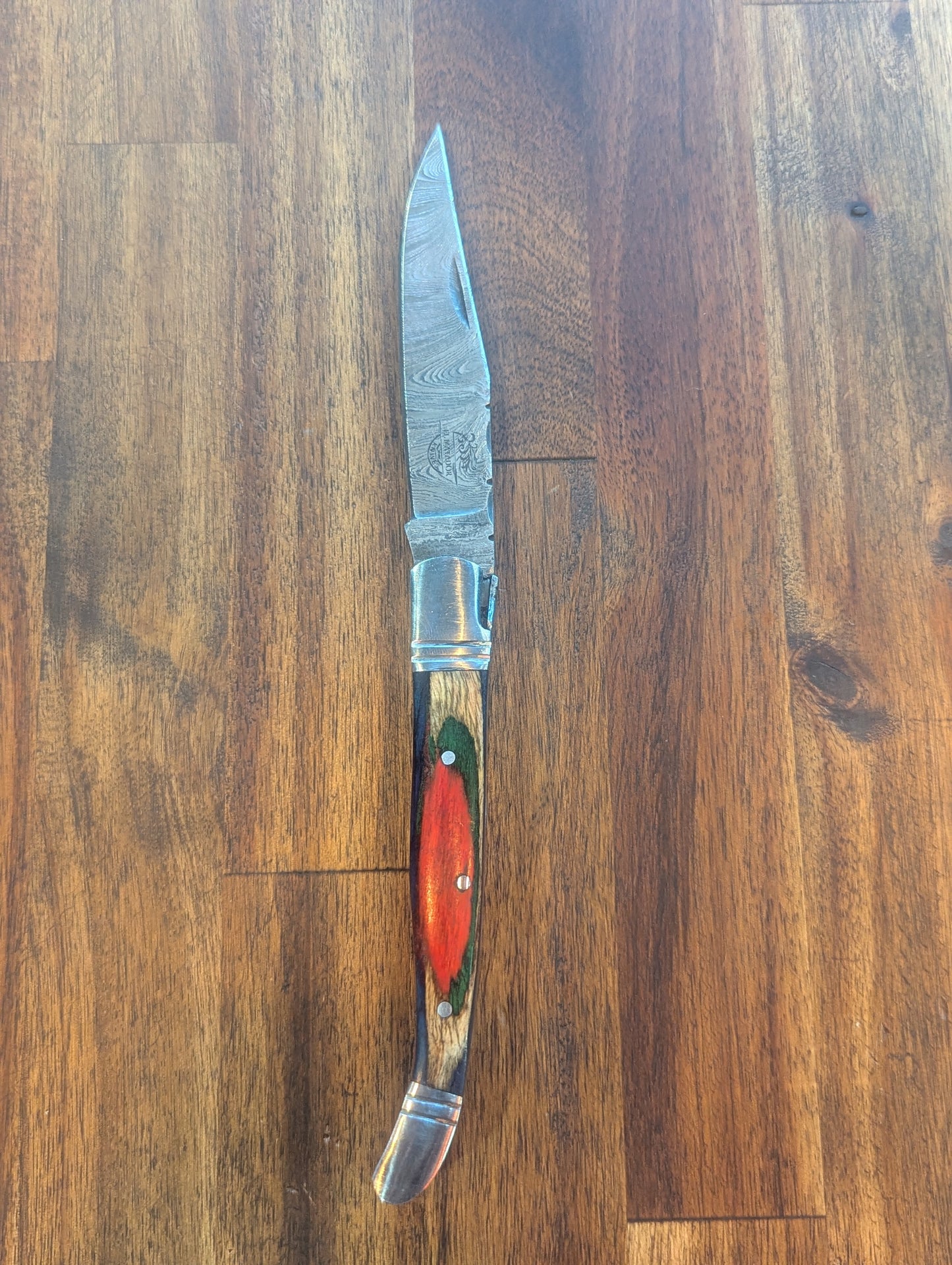 Slim Folder Pocket Knife (Red/Green) - El Matador