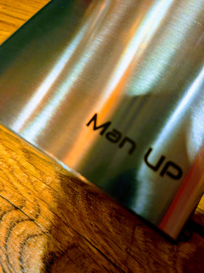 Stainless Steel Flask - Man Up
