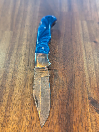 Navy Resin Pocket Knife