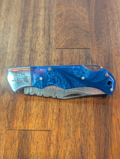 Navy Resin Pocket Knife