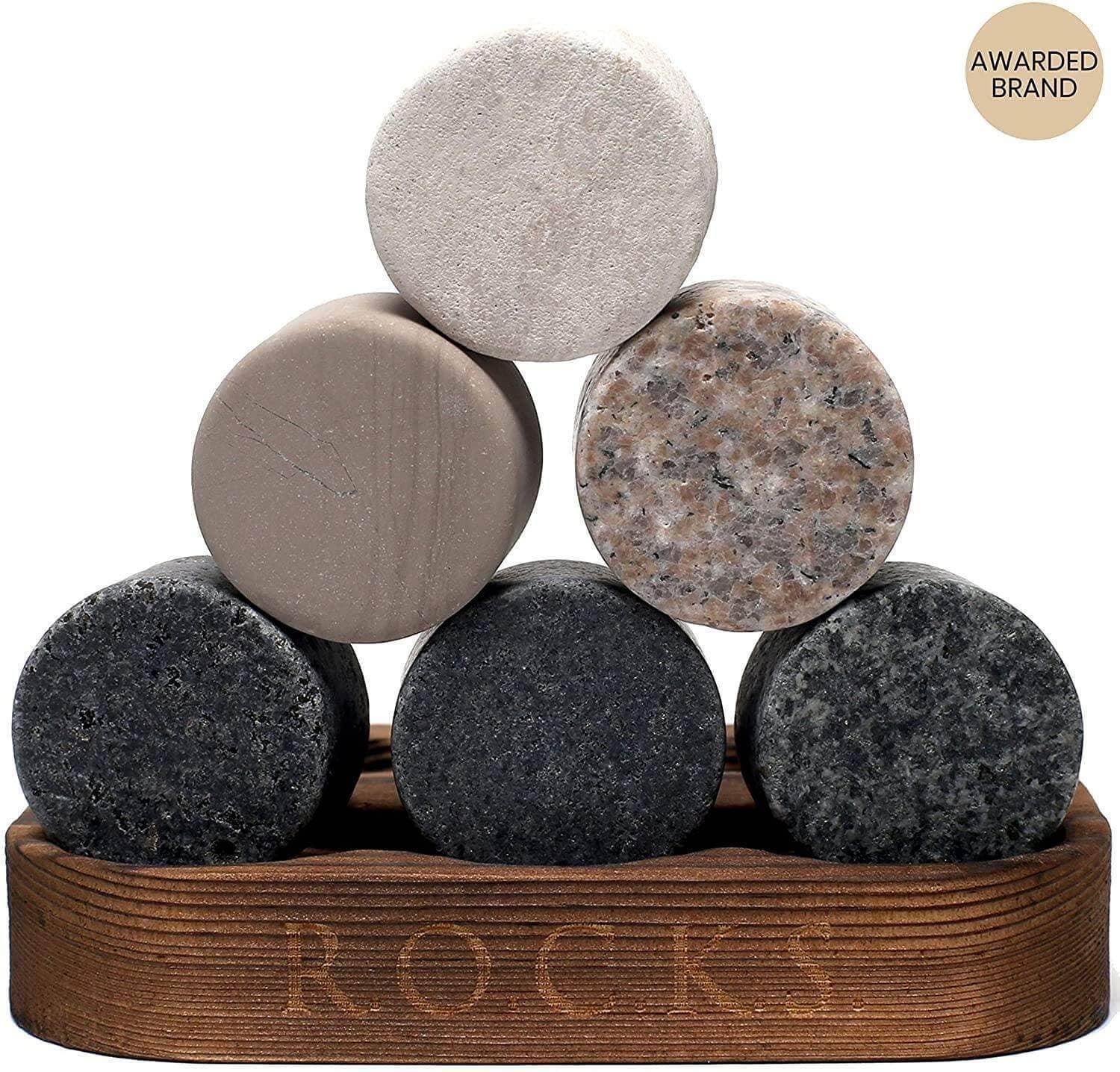 ROCKS Whiskey Chilling Stones ROCKS Whiskey Chilling Stones - The Connoisseur's Set - Nosing Whiskey Glass Edition