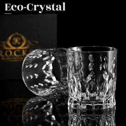 ROCKS Whiskey Chilling Stones ROCKS Whiskey Chilling Stones - The Eco Crystal Collection - Monarch Whiskey Glass Edition