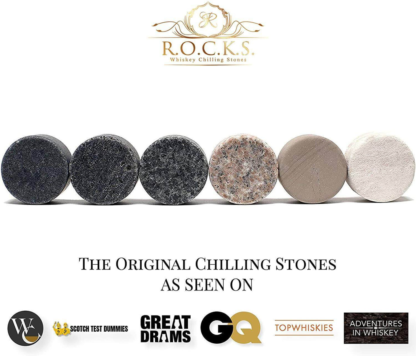 ROCKS Whiskey Chilling Stones ROCKS Whiskey Chilling Stones - The Gentleman's Set - Cigar Aficionado