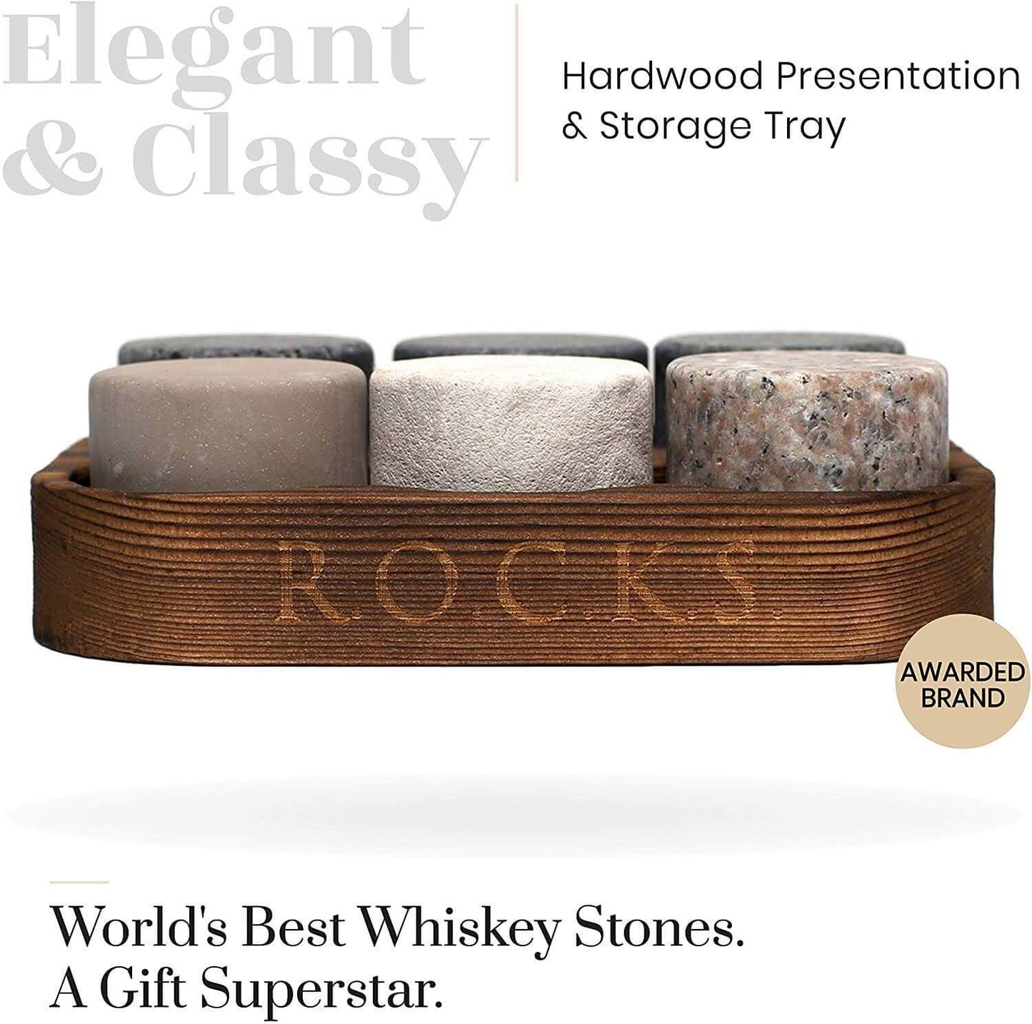 ROCKS Whiskey Chilling Stones ROCKS Whiskey Chilling Stones - The Original Rocks Whiskey Chilling Stones