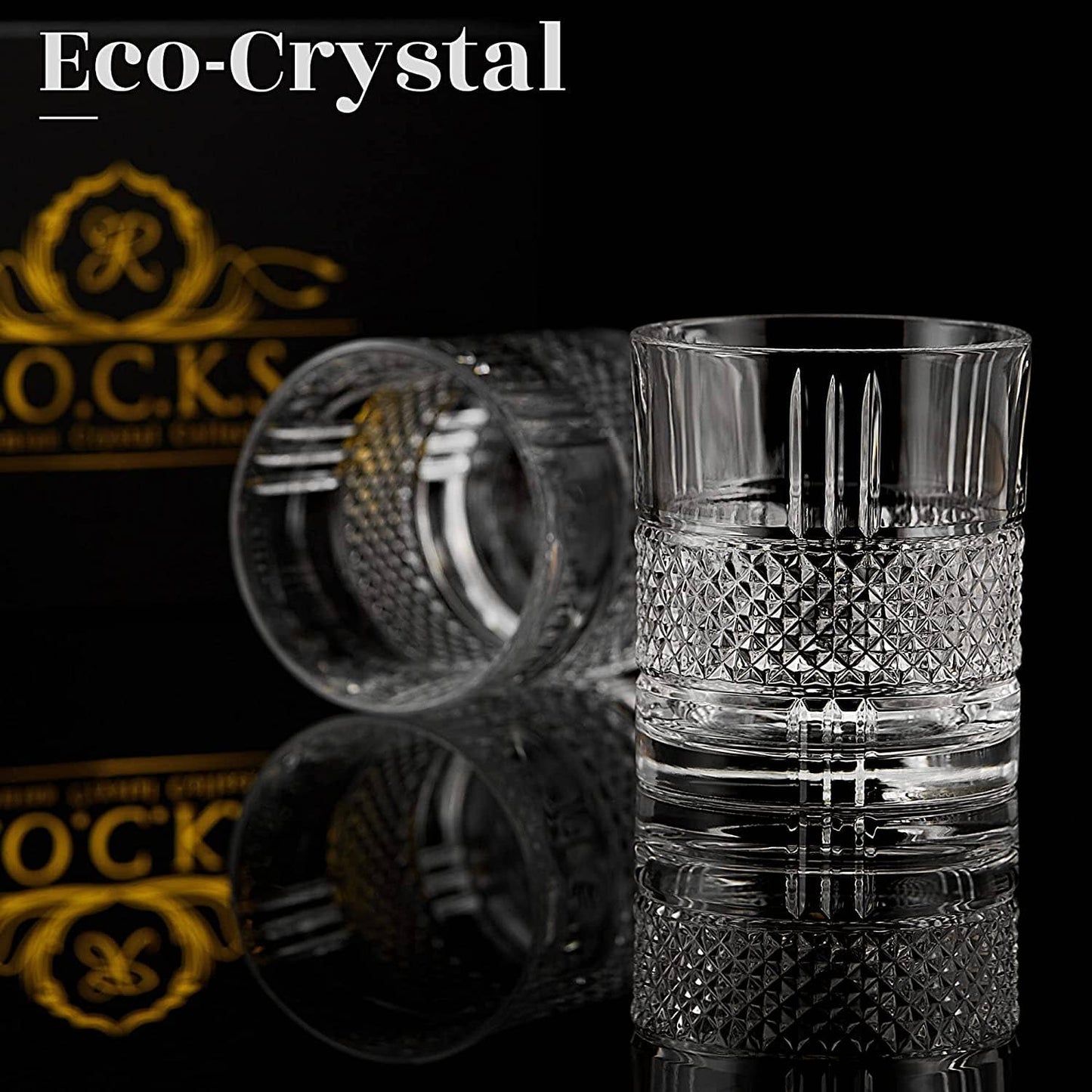 ROCKS Whiskey Chilling Stones ROCKS Whiskey Chilling Stones - The Privilege Collection - Reserve Whiskey Glass Edition