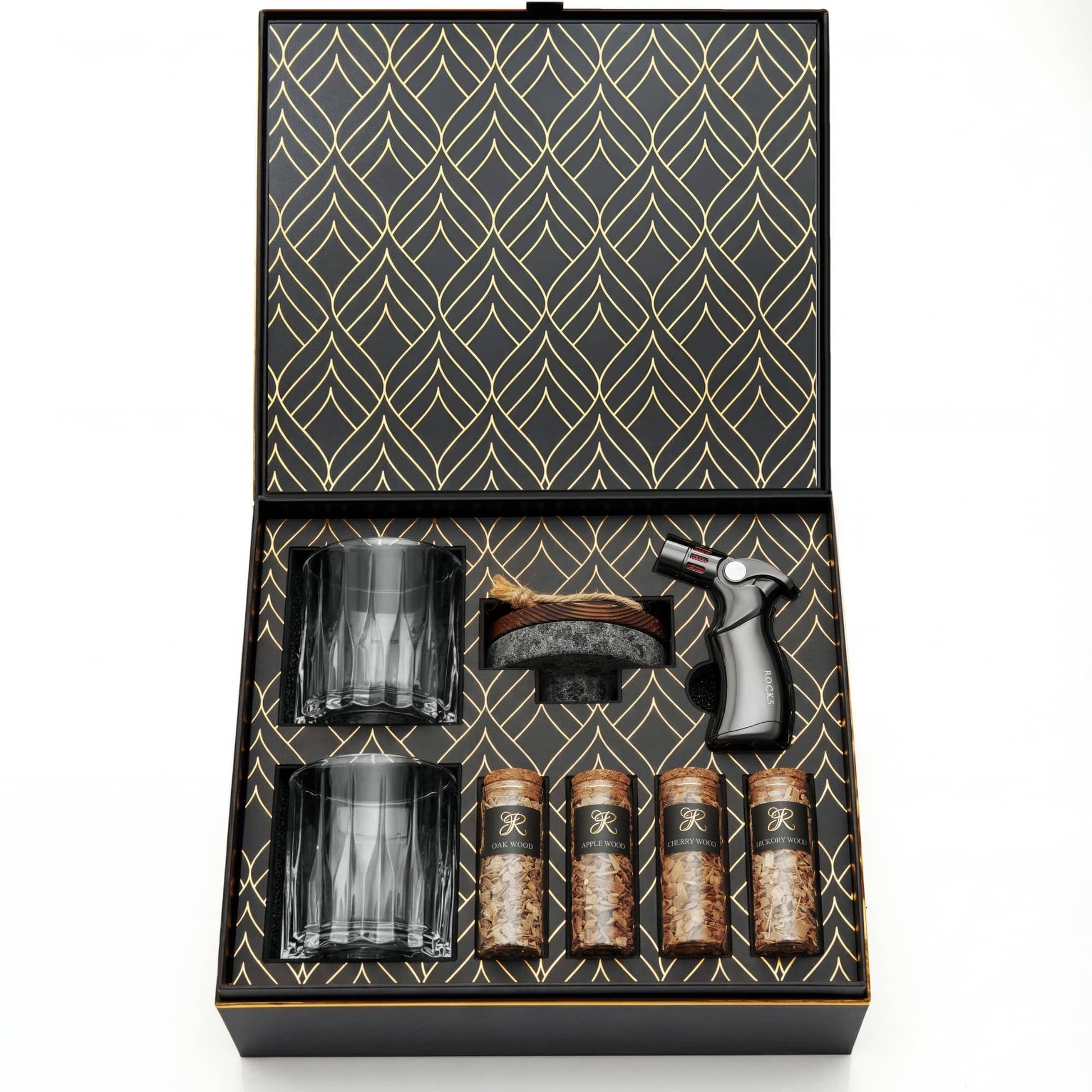 ROCKS Whiskey Chilling Stones ROCKS Whiskey Chilling Stones - The Whiskey & Cocktail Smoker Kit Gift Set