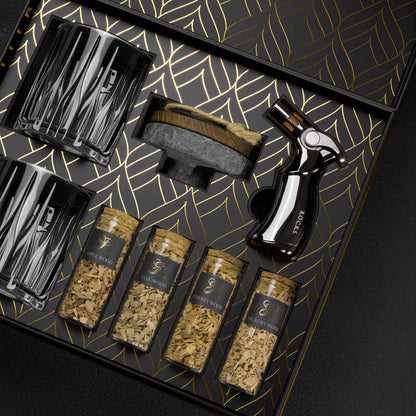 ROCKS Whiskey Chilling Stones ROCKS Whiskey Chilling Stones - The Whiskey & Cocktail Smoker Kit Gift Set