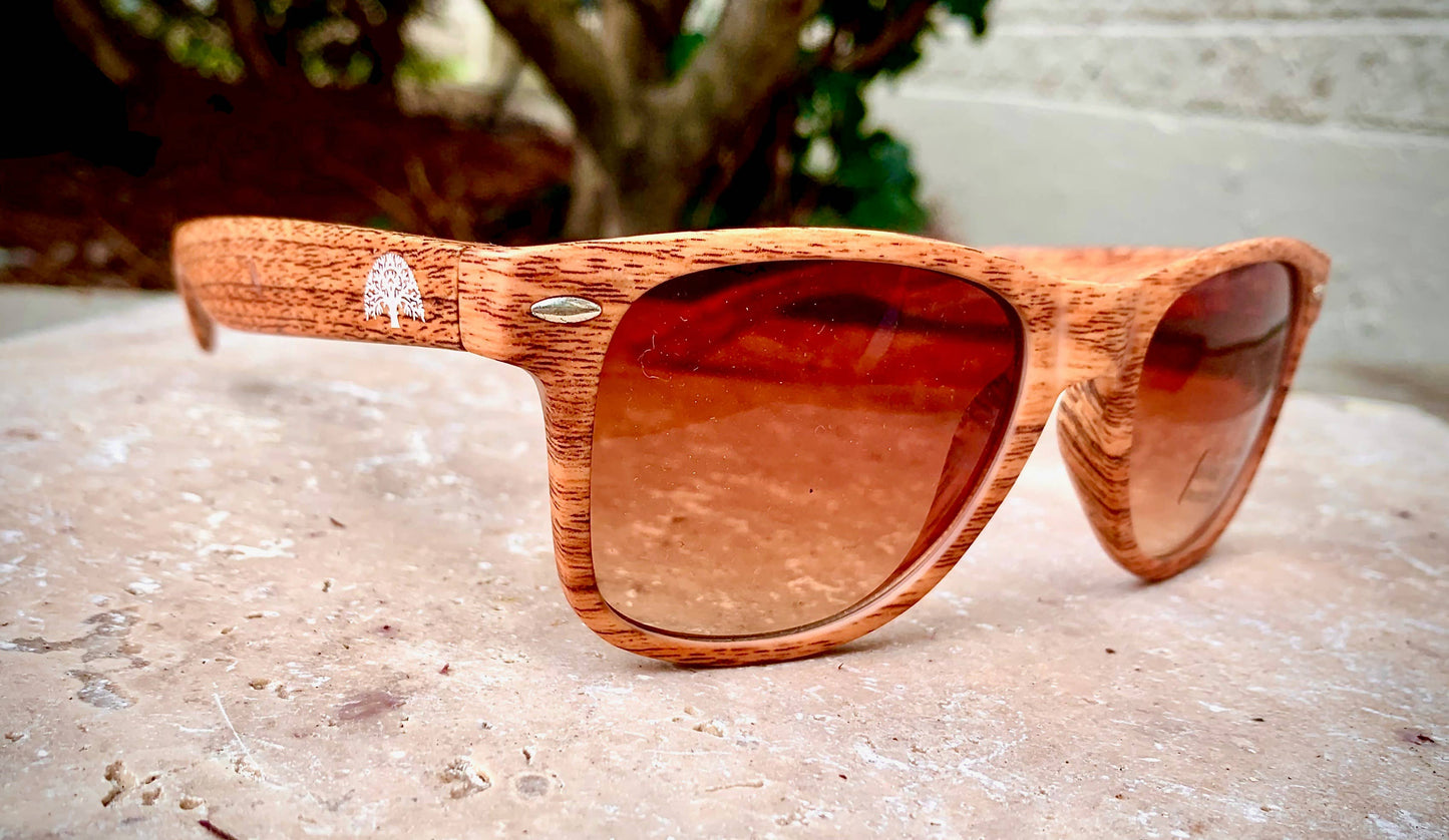 Root Sustainable Wooden Accessories LLC. Root Sustainable Wooden Accessories LLC. - Uptown "PC" Orange Wood Sunglasses