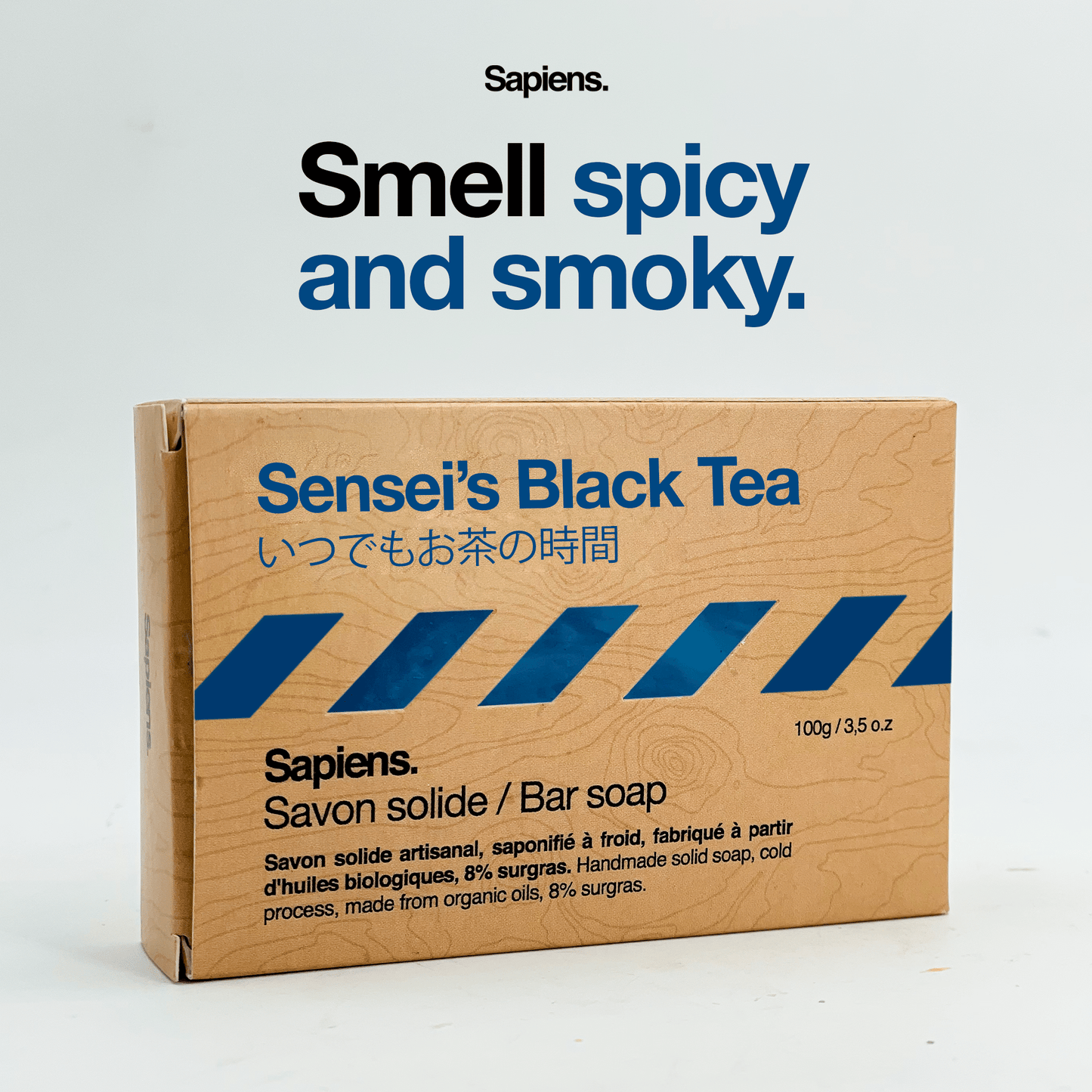 Sapiens. Sapiens. - Savon solide homme 100g - Sensei's Black Tea