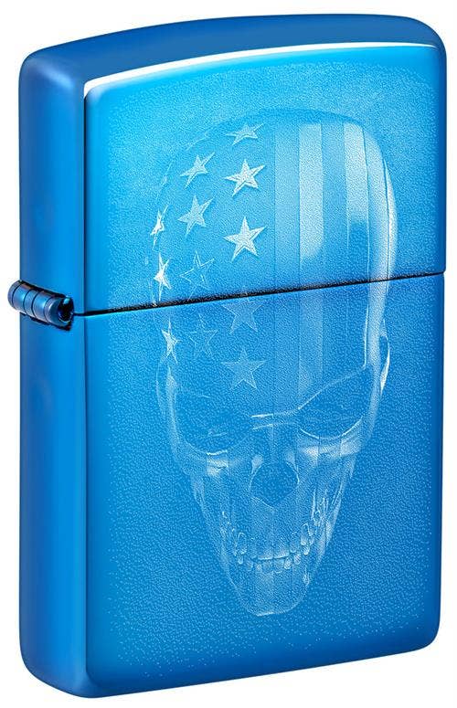 Scorpio Posters Scorpio Posters - American Skull Design Zippo Lighter