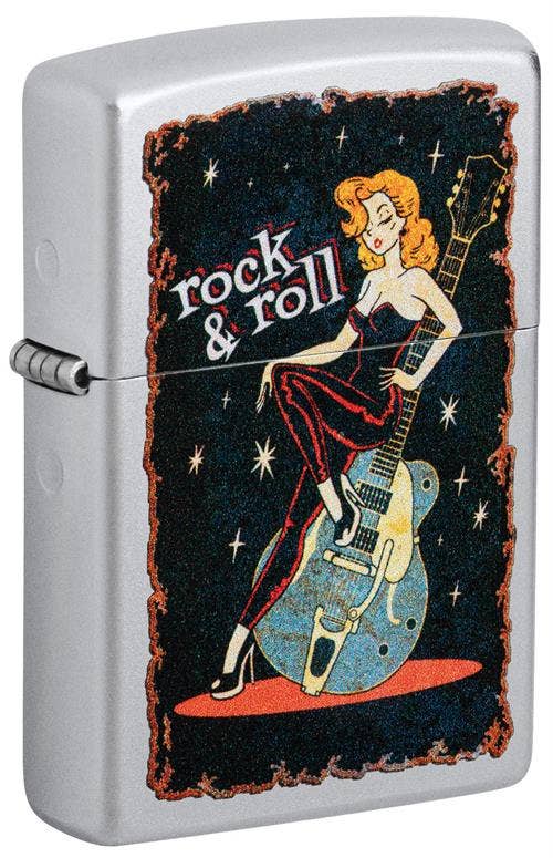 Scorpio Posters Scorpio Posters - Cool Chick Satin Chrome Zippo Lighter