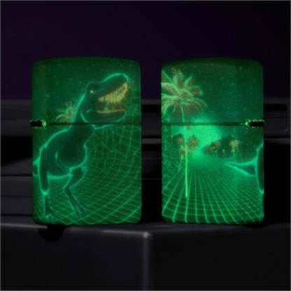 Scorpio Posters Scorpio Posters - Cyber Dino Glow in the Dark Zippo Lighter