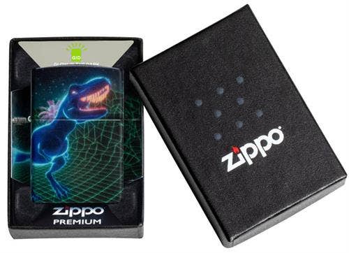 Scorpio Posters Scorpio Posters - Cyber Dino Glow in the Dark Zippo Lighter