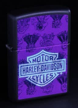 Scorpio Posters Scorpio Posters - Harley-Davidson Glow in the Dark Design Zippo Lighter