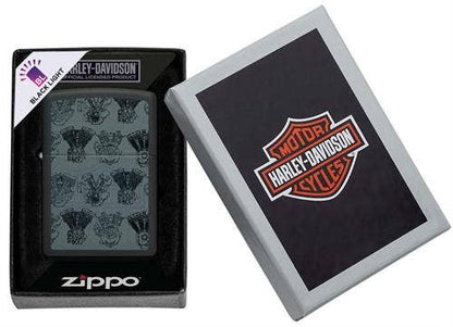 Scorpio Posters Scorpio Posters - Harley-Davidson Glow in the Dark Design Zippo Lighter