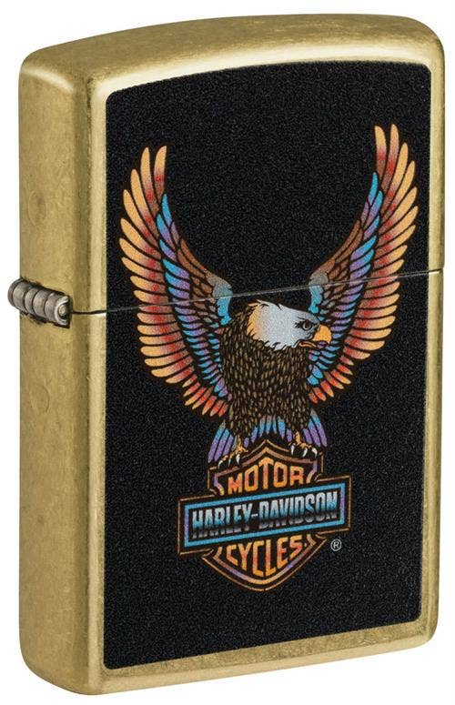 Scorpio Posters Scorpio Posters - Harley-Davidson Street Brass Zippo Lighter
