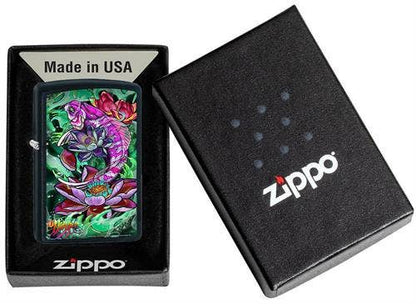 Scorpio Posters Scorpio Posters - James Danger Harvey - Koi Black Matte Zippo Lighter