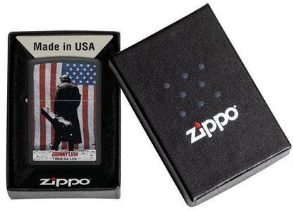 Scorpio Posters Scorpio Posters - Johnny Cash - I Walk the Line Black Matte Zippo Lighter