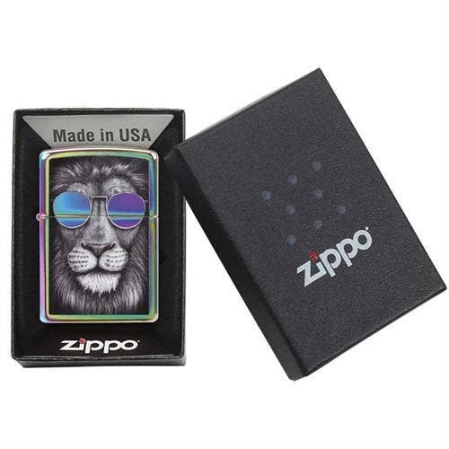 Scorpio Posters Scorpio Posters - Lion in Sunglasses Zippo Lighter
