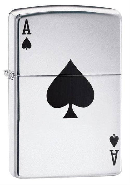 Scorpio Posters Scorpio Posters - Lucky Ace - High Polish Chrome Zippo Lighter