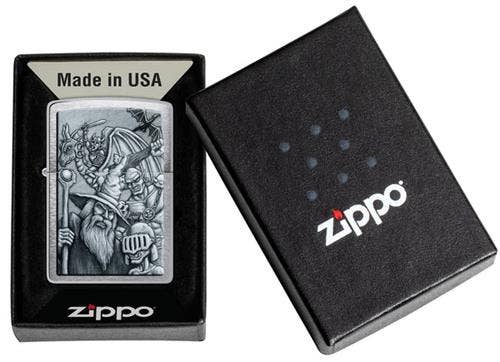Scorpio Posters Scorpio Posters - Mystical Beings  Brushed Chrome Zippo Lighter
