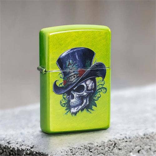 Scorpio Posters Scorpio Posters - Steampunk Skeleton Design Lurid Zippo Lighter