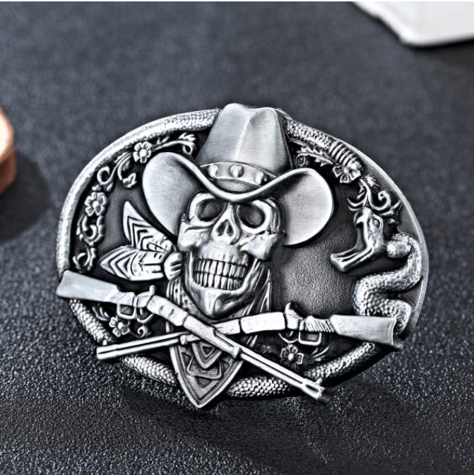 SimpleNGreat SimpleNGreat - The 2nd Amendment Belt Buckle  1234: ANTIQUE SILVER