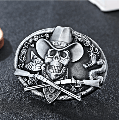 SimpleNGreat SimpleNGreat - The 2nd Amendment Belt Buckle  1234: ANTIQUE SILVER