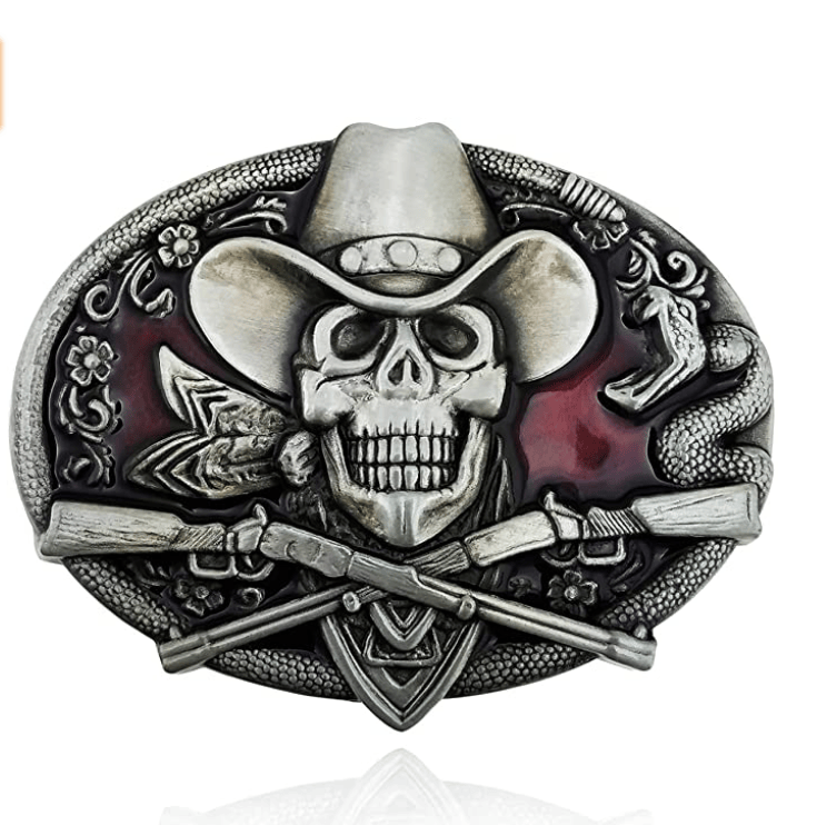 SimpleNGreat SimpleNGreat - The 2nd Amendment Belt Buckle  1234: ANTIQUE SILVER