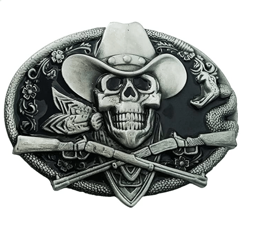 SimpleNGreat SimpleNGreat - The 2nd Amendment Belt Buckle  1234: ANTIQUE SILVER