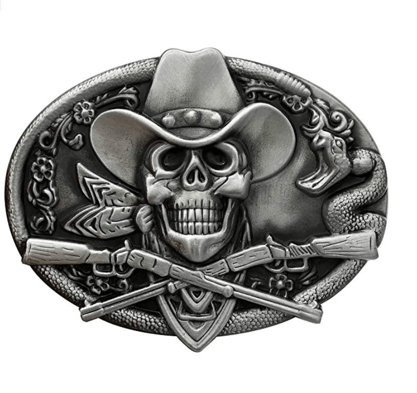 SimpleNGreat SimpleNGreat - The 2nd Amendment Belt Buckle  1234: ANTIQUE SILVER