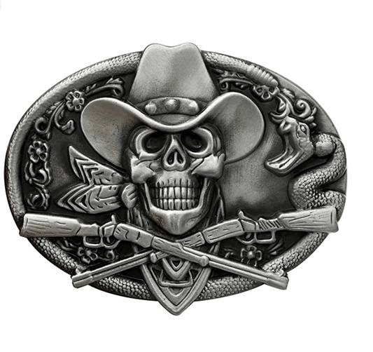 SimpleNGreat SimpleNGreat - The 2nd Amendment Belt Buckle  1234: ANTIQUE SILVER
