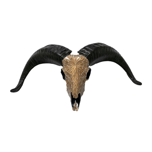 Skull Bliss Ram Skull - Mocha Mirror // Mosaic Finish