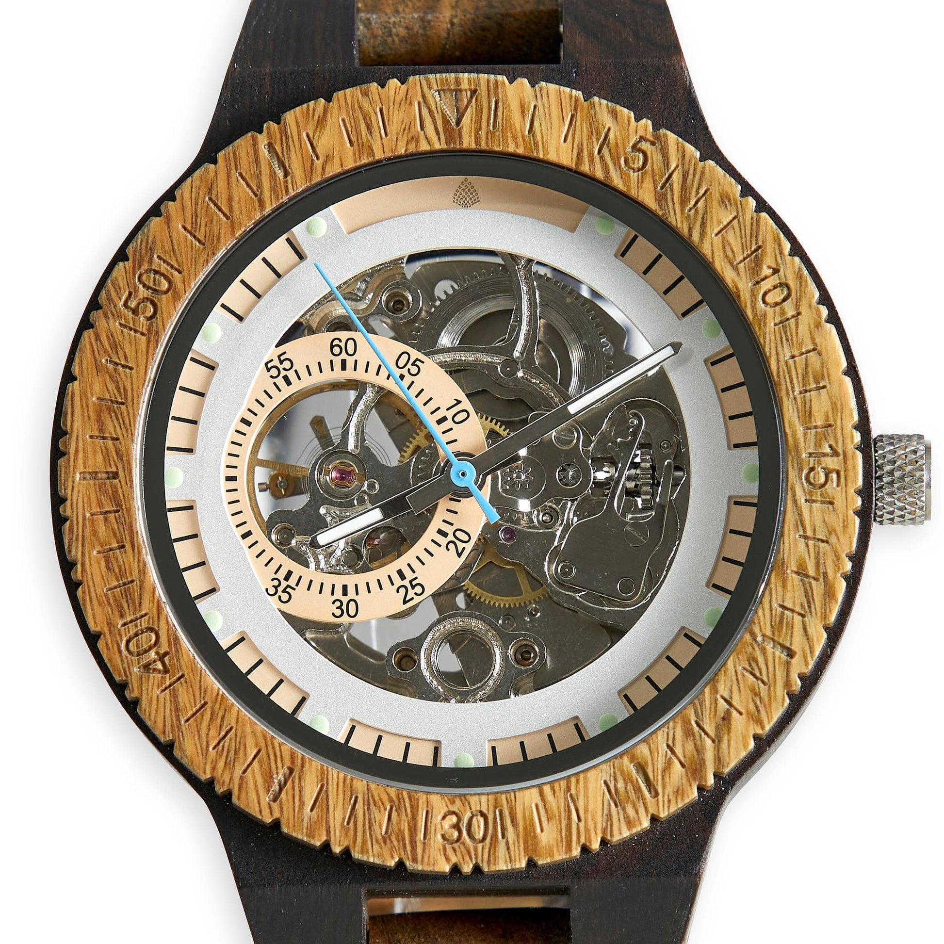 The Sustainable Watch Company The Sustainable Watch Company - The Hemlock - Handmade Recycled Natural Wood Wristwatch