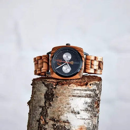 The Sustainable Watch Company The Sustainable Watch Company - The Oak - Handmade Wood Watch for Men - Eco-friendly & Vegan