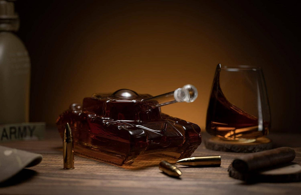 The Wine Savant / Khen Glassware Bar Decanter The Wine Savant /  Khen Glassware - Tank Whiskey Decanter - 1000ml