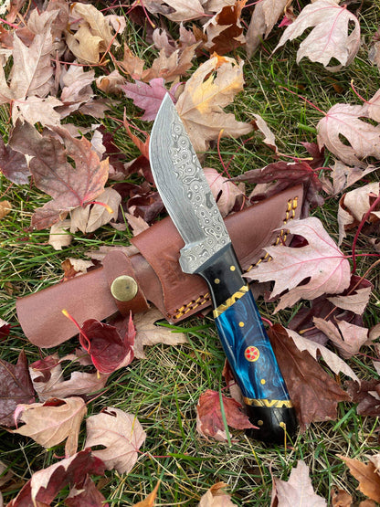 Titan International Titan International - Blue Phantom TK-213 Damascus steel hunting knife by Titan International Knives