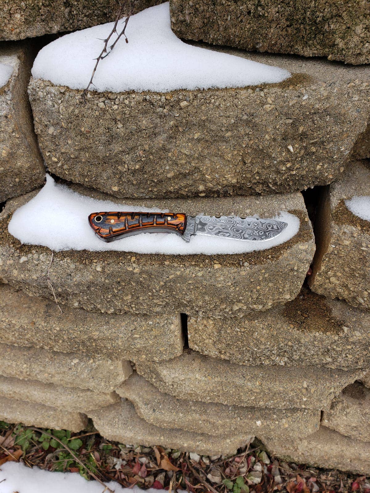 Titan International Titan International - Damascus Knife perfect Utility Neck Knife TD-239