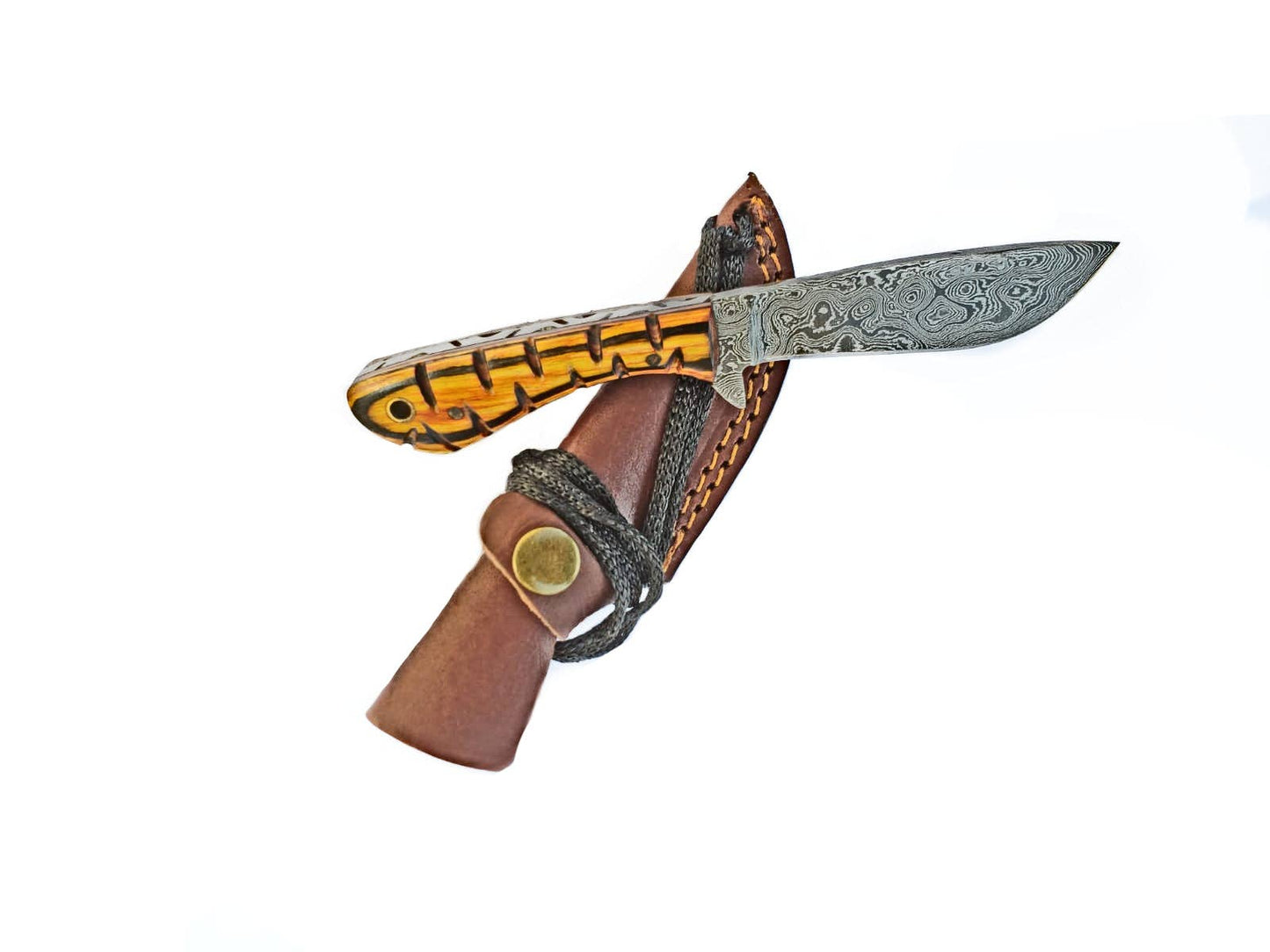 Titan International Titan International - Damascus Knife perfect Utility Neck Knife TD-239