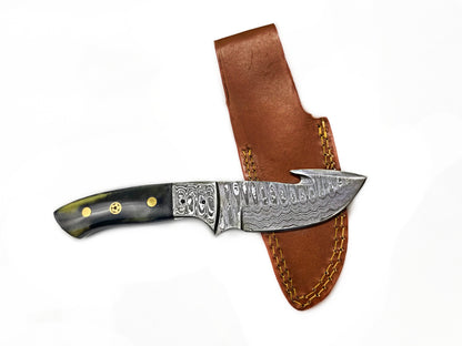 Titan International Titan International - Damascus Skinning Gut hook, Hunting knife  TD-221