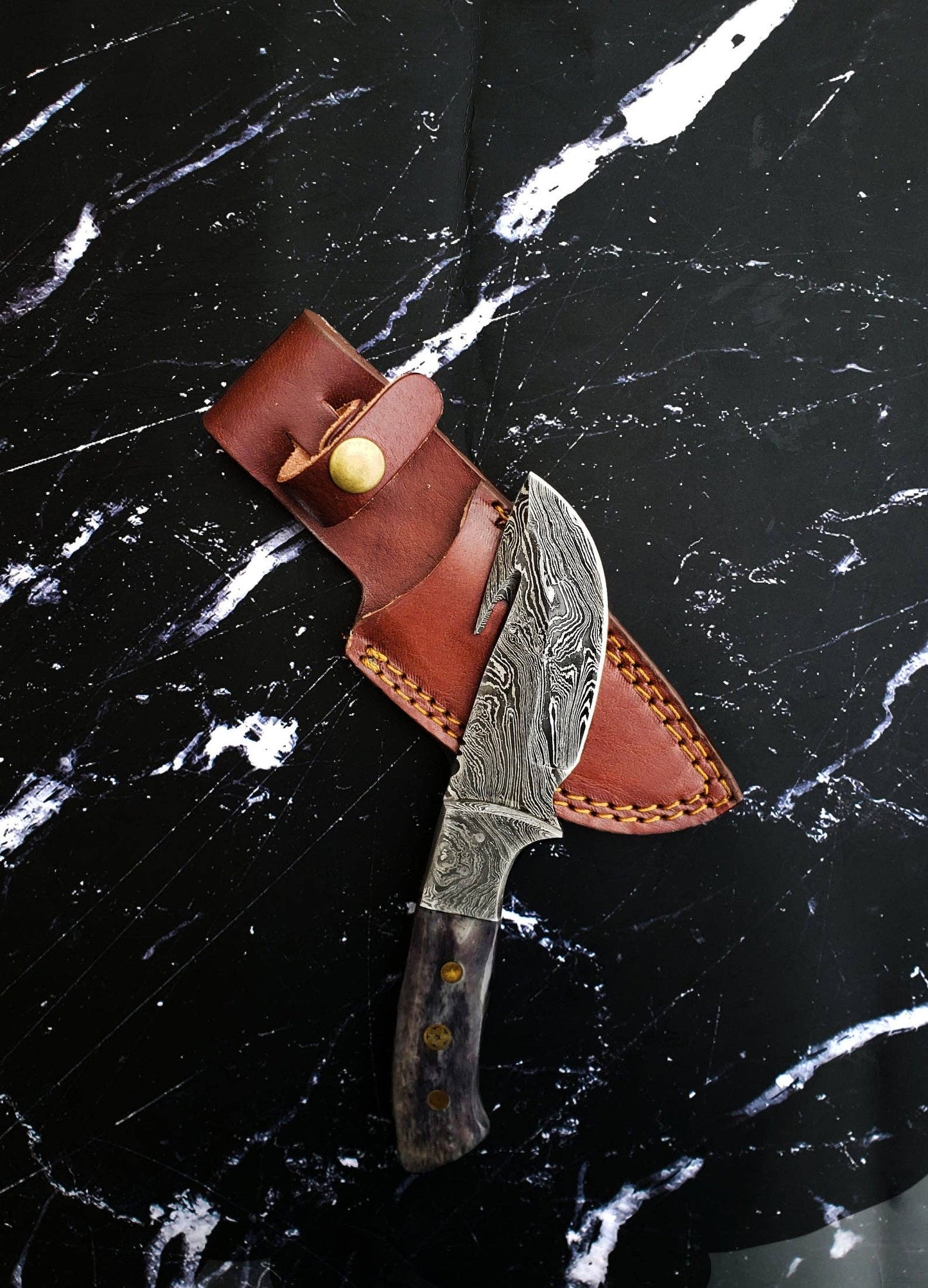 Titan International Titan International - Damascus Skinning Gut hook, Hunting knife  TD-221