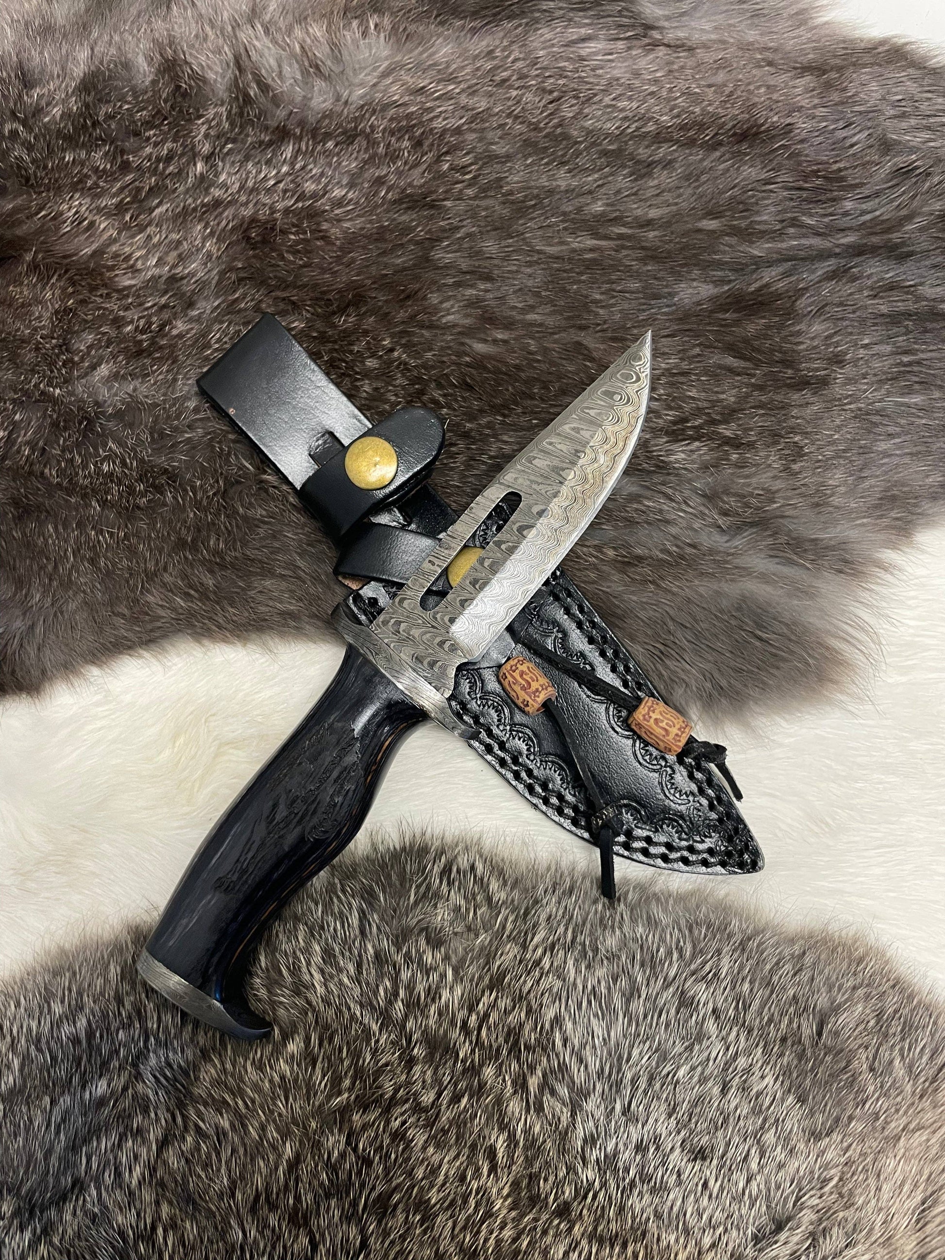 Titan International Titan International - Lunar Guardian Damascus Knife TK-098  (Compact)